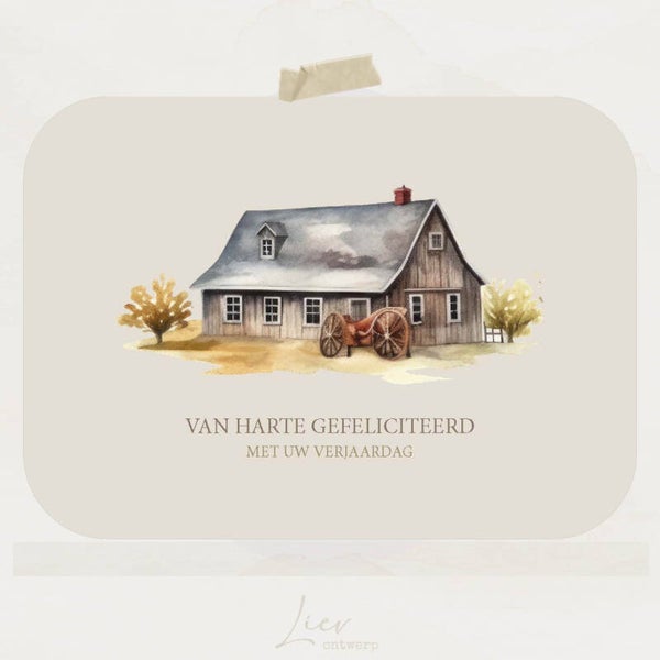 Van harte gefeliciteerd met uw verjaardag | Old farm