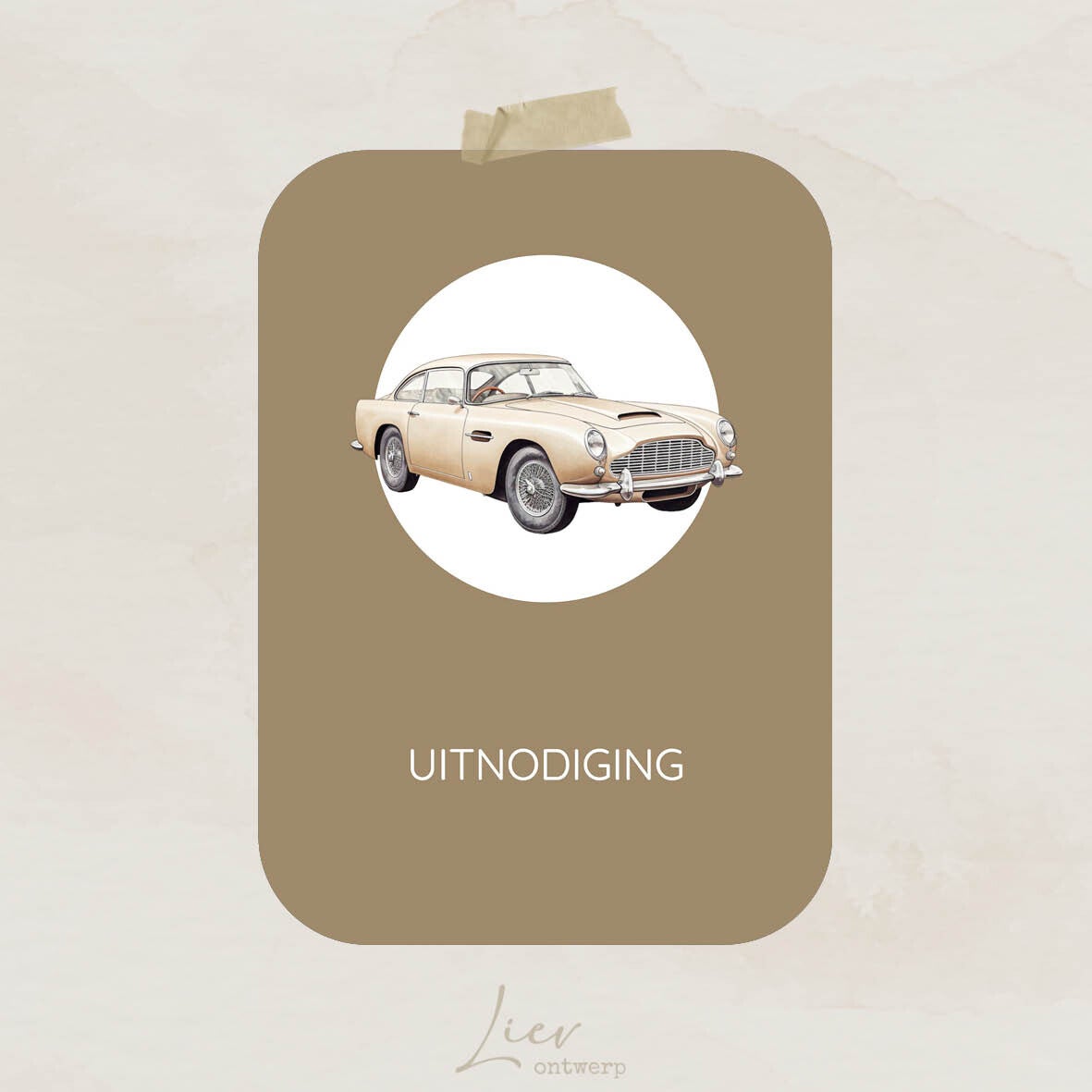 Uitnodiging - Retro Auto