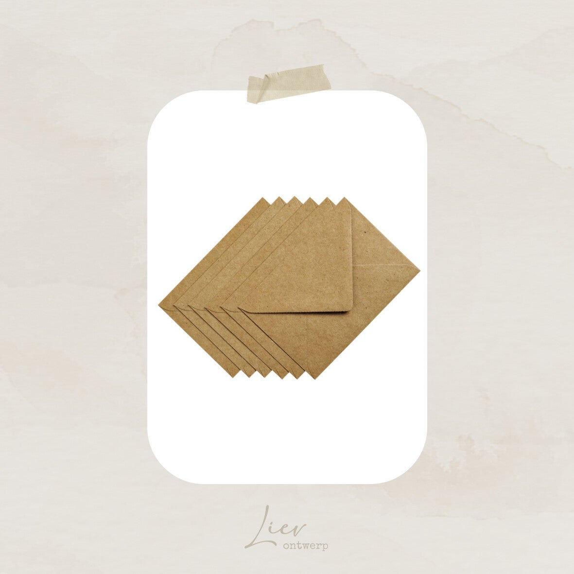 A6 formaat envelop voor bij uitnodiging