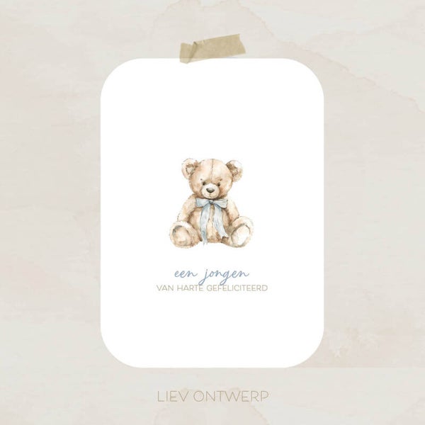 Een jongen - Teddybeer