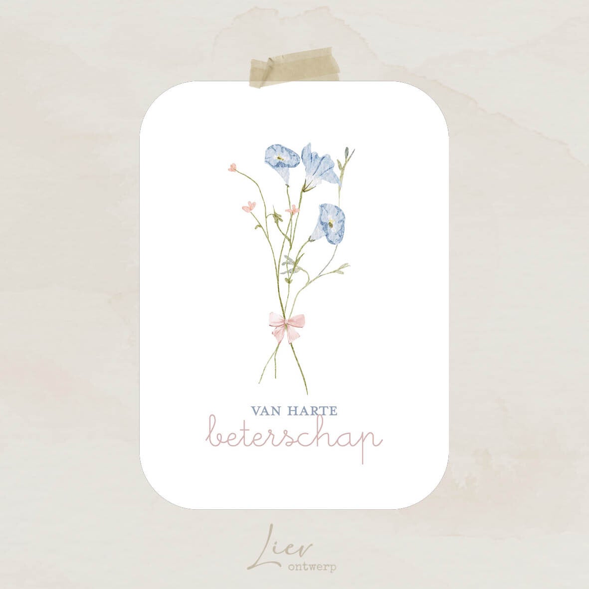 BETERSCHAP | Lief boeketje met strik