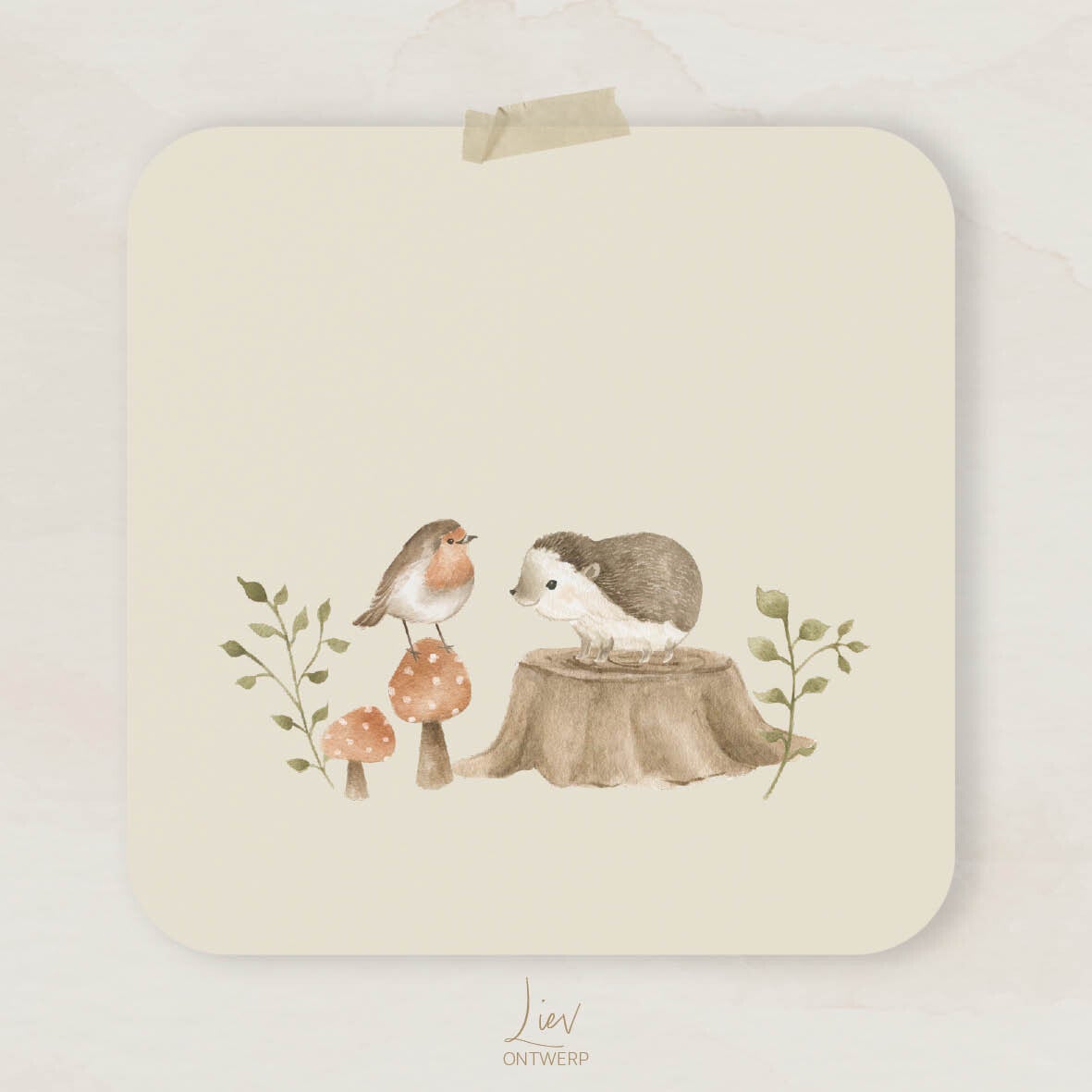 Egeltje met roodborstje