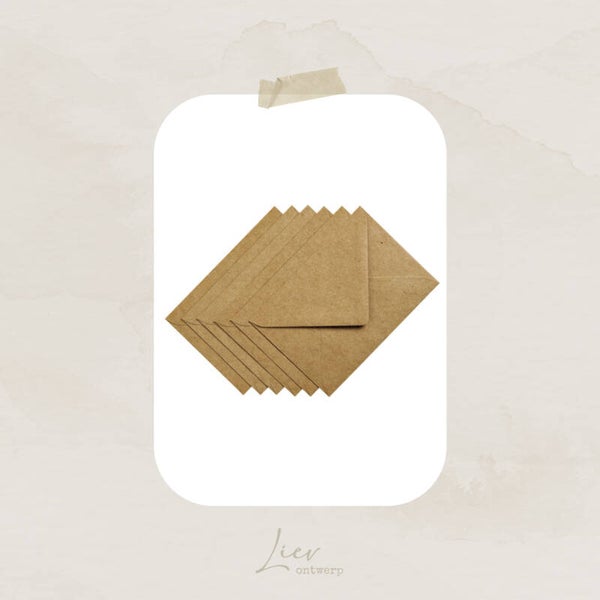 A6 formaat envelop voor bij uitnodiging