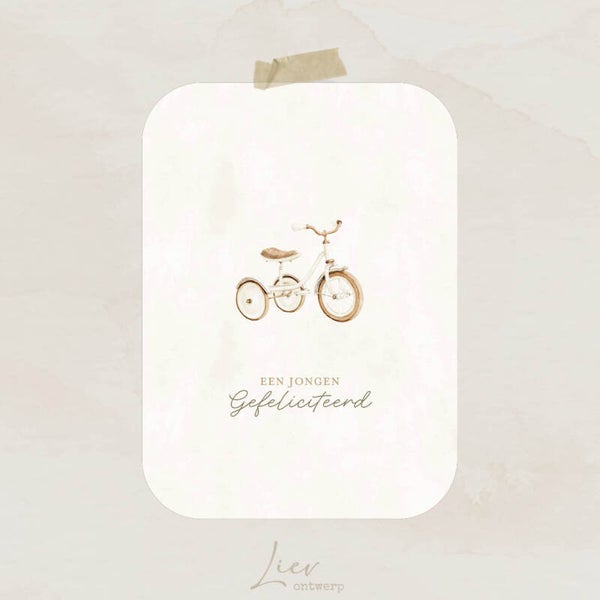 Fietsje - Een jongen gefeliciteerd