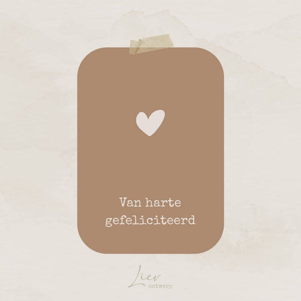 Hartje - Van harte gefeliciteerd