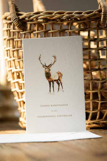 KERST | Edelhert - Goede kerstdagen en een voorspoedig nieuwjaar