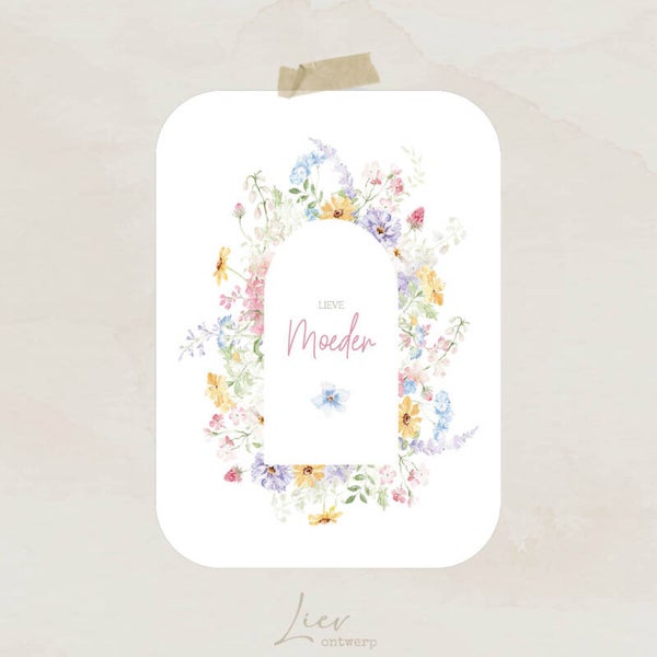 Lieve moeder - bloemenkrans