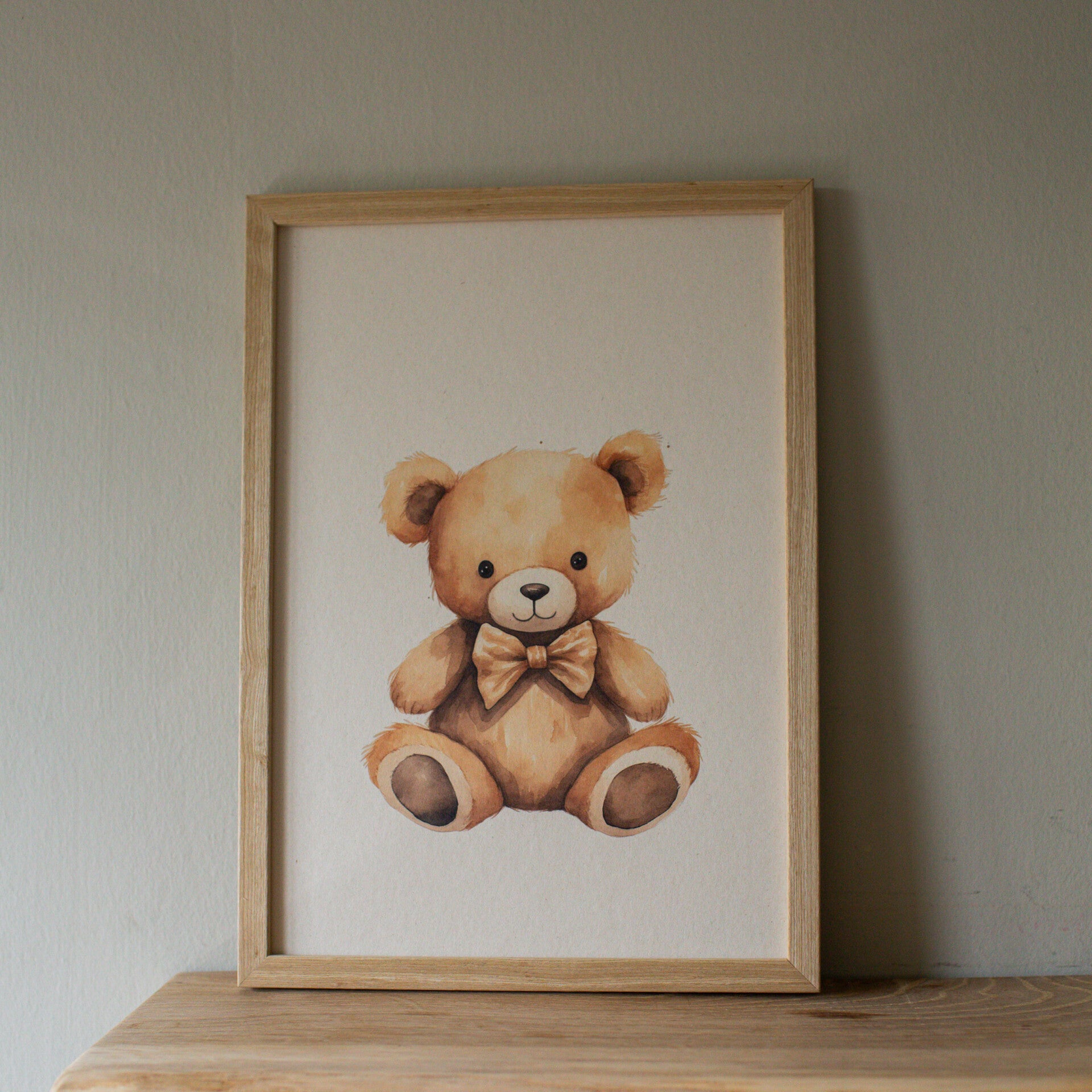 A4 - Teddybeer met strik