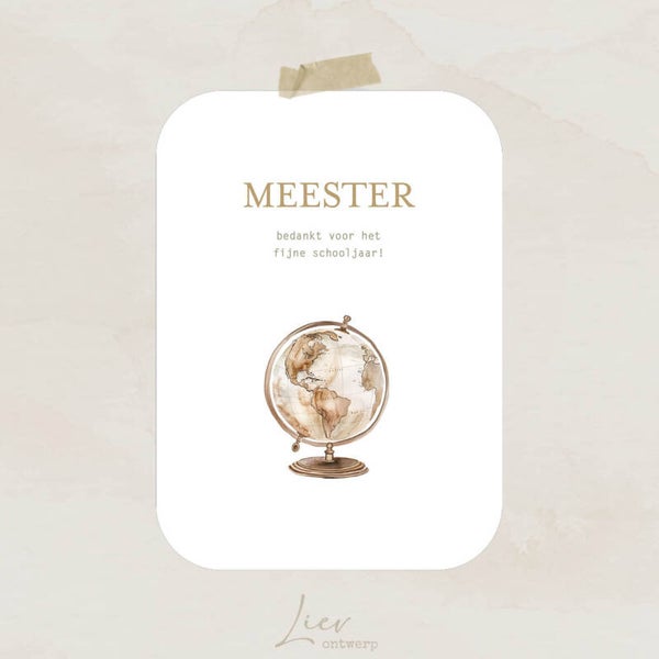 Meester, bedankt voor het fijne schooljaar!