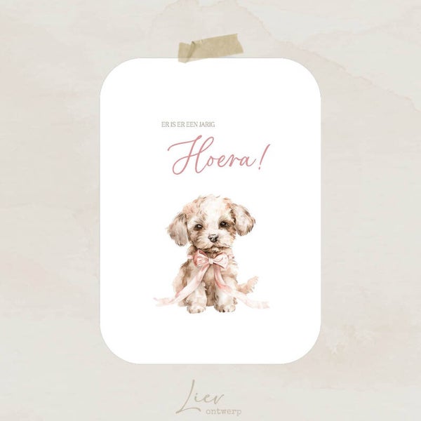 Er is er een jarig, Hoera! - Hondje