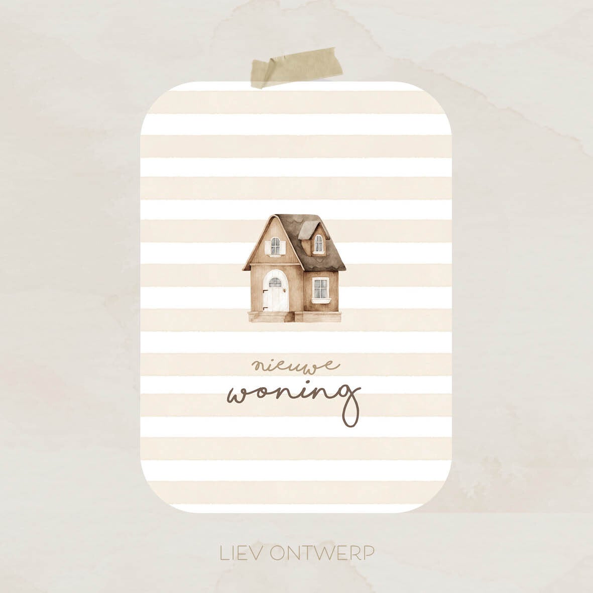 Nieuwe woning - streep