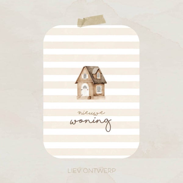 Nieuwe woning - streep