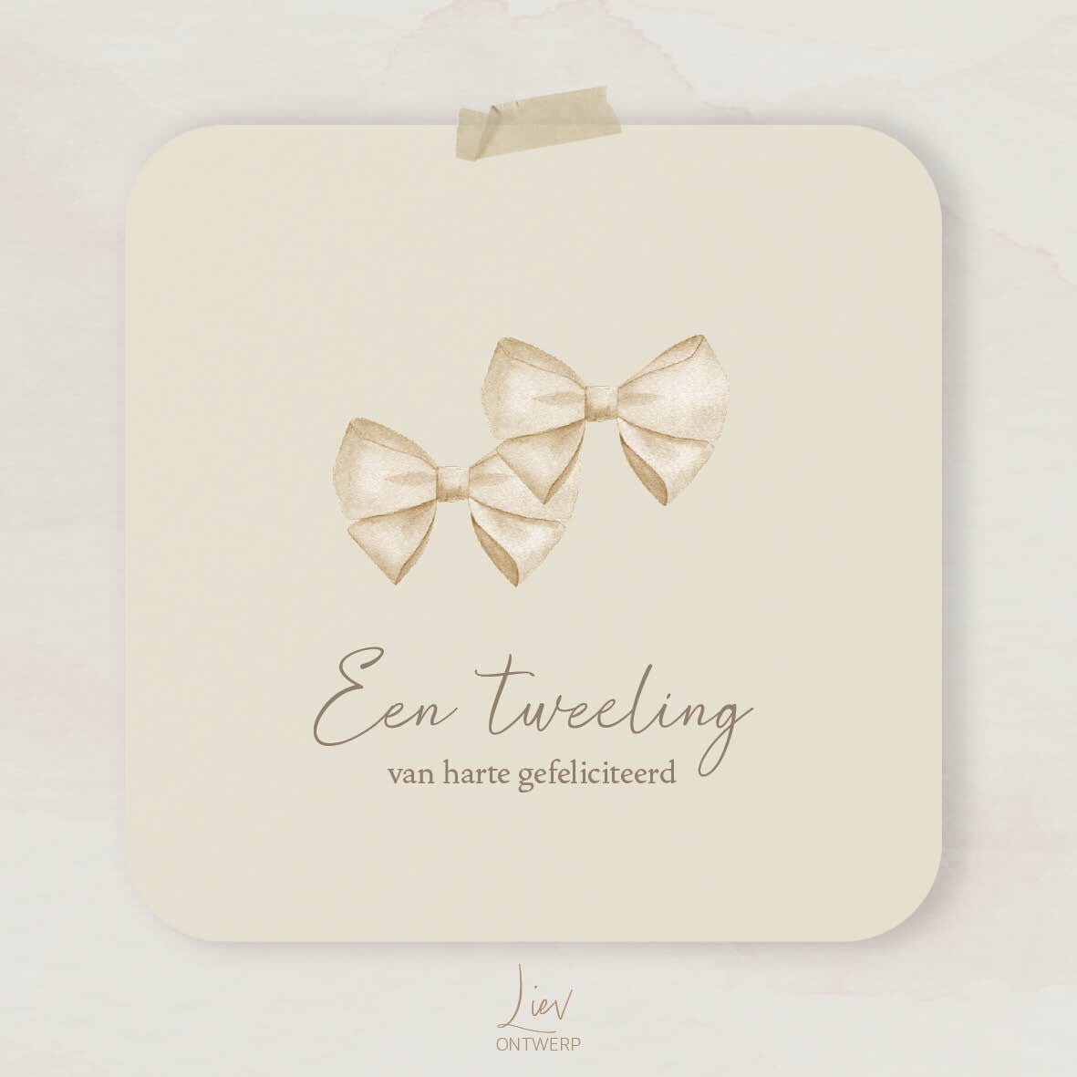 Strikken - Een tweeling , van harte gefeliciteerd | Vierkant