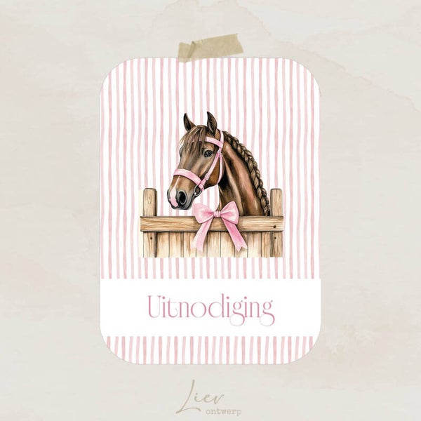 Uitnodiging - Paard