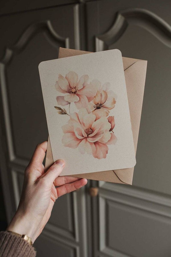 A5 kaart bloemen