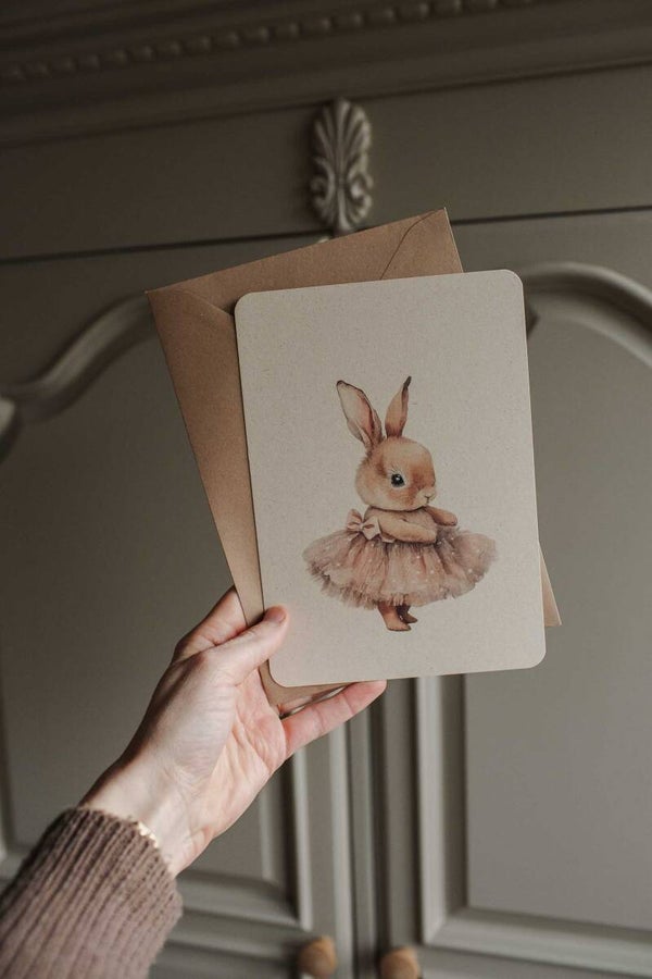 A5 kaart konijntje