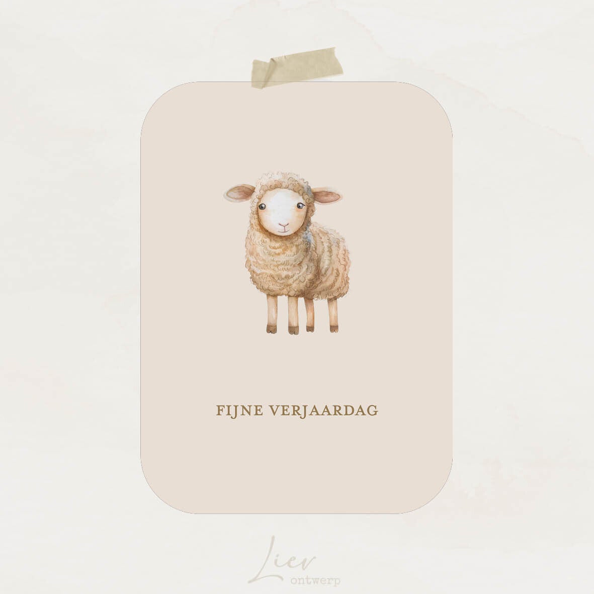 Schaapje | Fijne verjaardag
