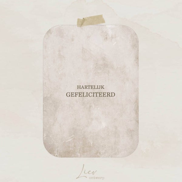 Rustic | Van harte gefeliciteerd (A6)