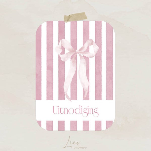 Uitnodiging - strik
