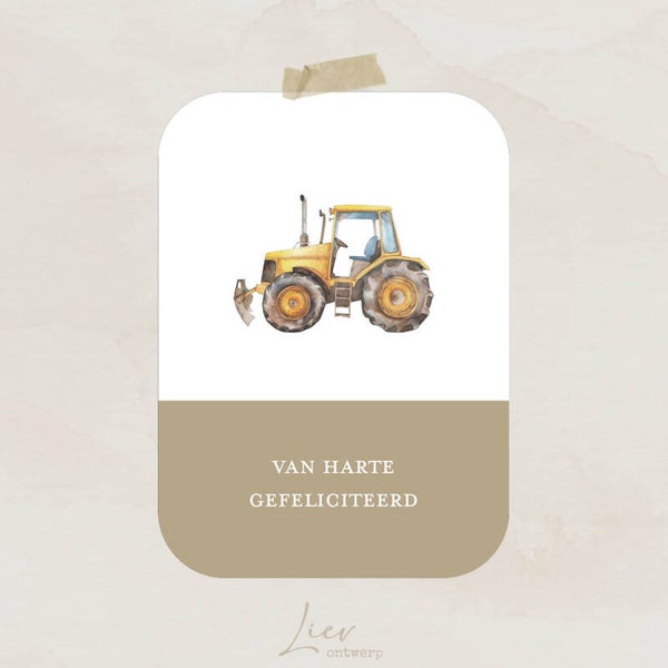 Tractor | Van harte gefeliciteerd