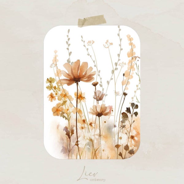 Veldbloemen | Blanco (A6)