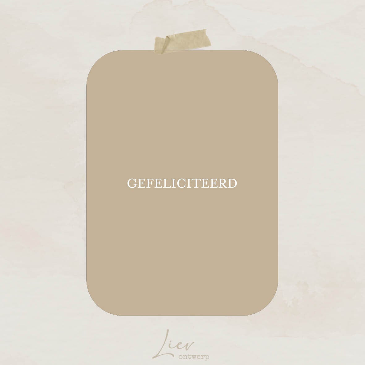 Zand - GEFELICITEERD