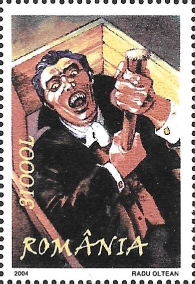 timbre Dracula avec pieu Roumanie 21 mai 2004