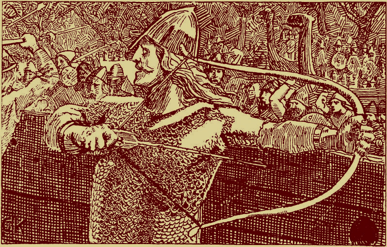 « Trop souple, trop souple est l’arc du souverain ! » par Christian Krohg