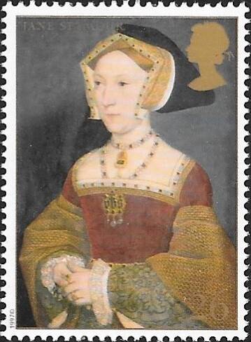 timbre royauté Angleterre 1997 Jane Seymour Holbein