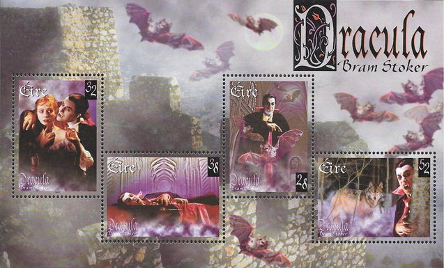 Feuillet philatélique Irlande Dracula 1 octobre 1997