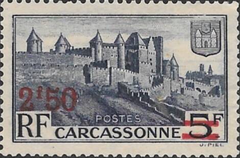 Timbre Bienfaisance Carcassone France 20 avril 1938