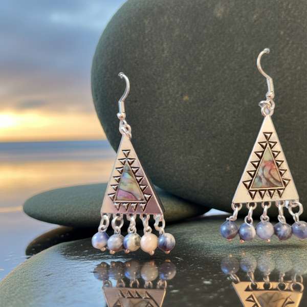 Sodalite Boho Earrings
