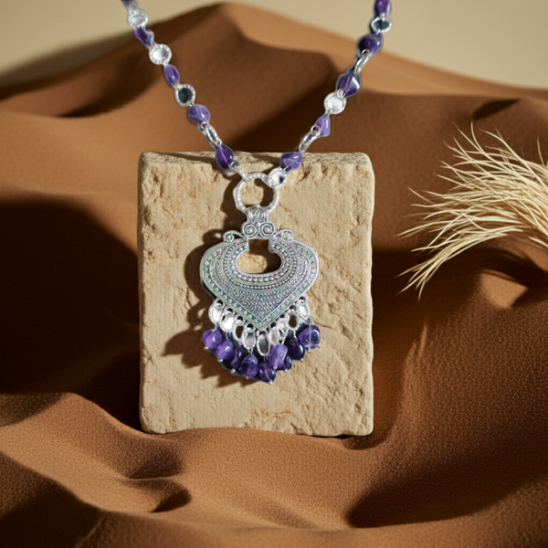 Amethyst Boho Necklace