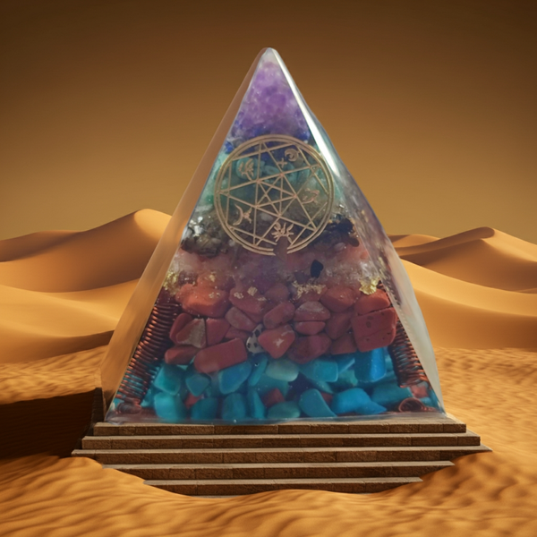 Chakra Orgonite Pyramid