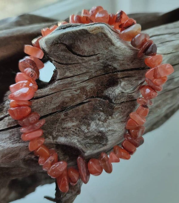 Carnelian Chip Bracelet