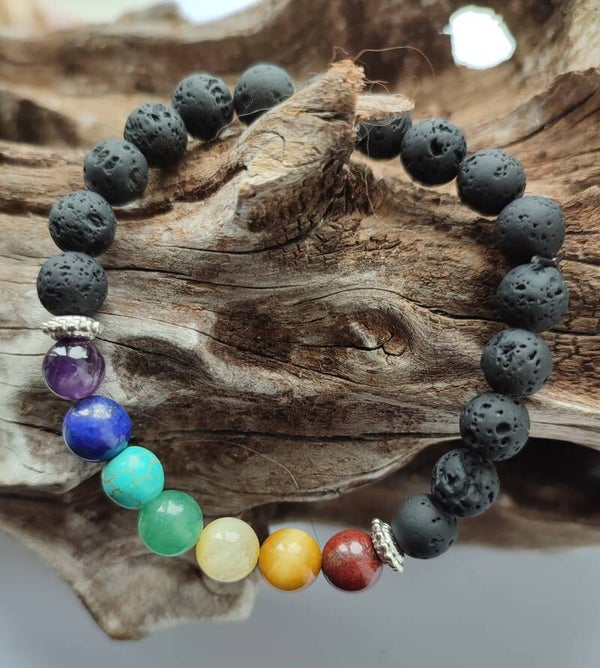 Obsidian Chakra Bracelet