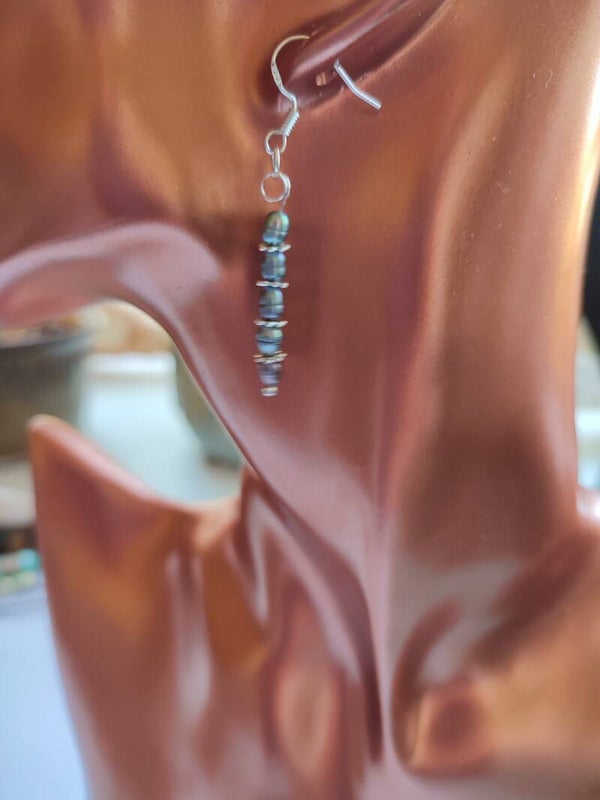 Black Freshwater Pearl Earrings