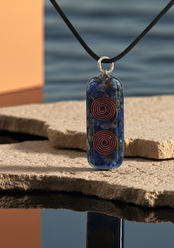 Lapis Lazuli & Copper Pendant