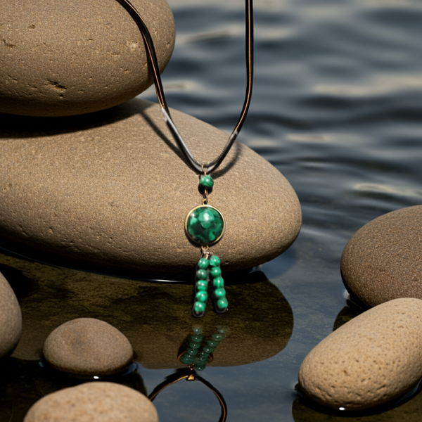Malachite Beaded Necklace