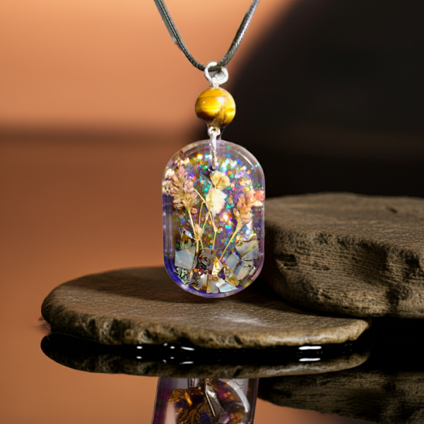 Paua & Flora Pendants