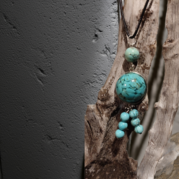Turquoise Howlite Necklace