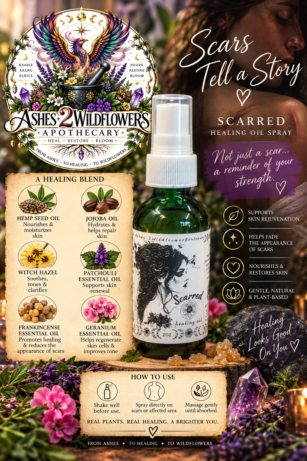 Scarred Healing Oil