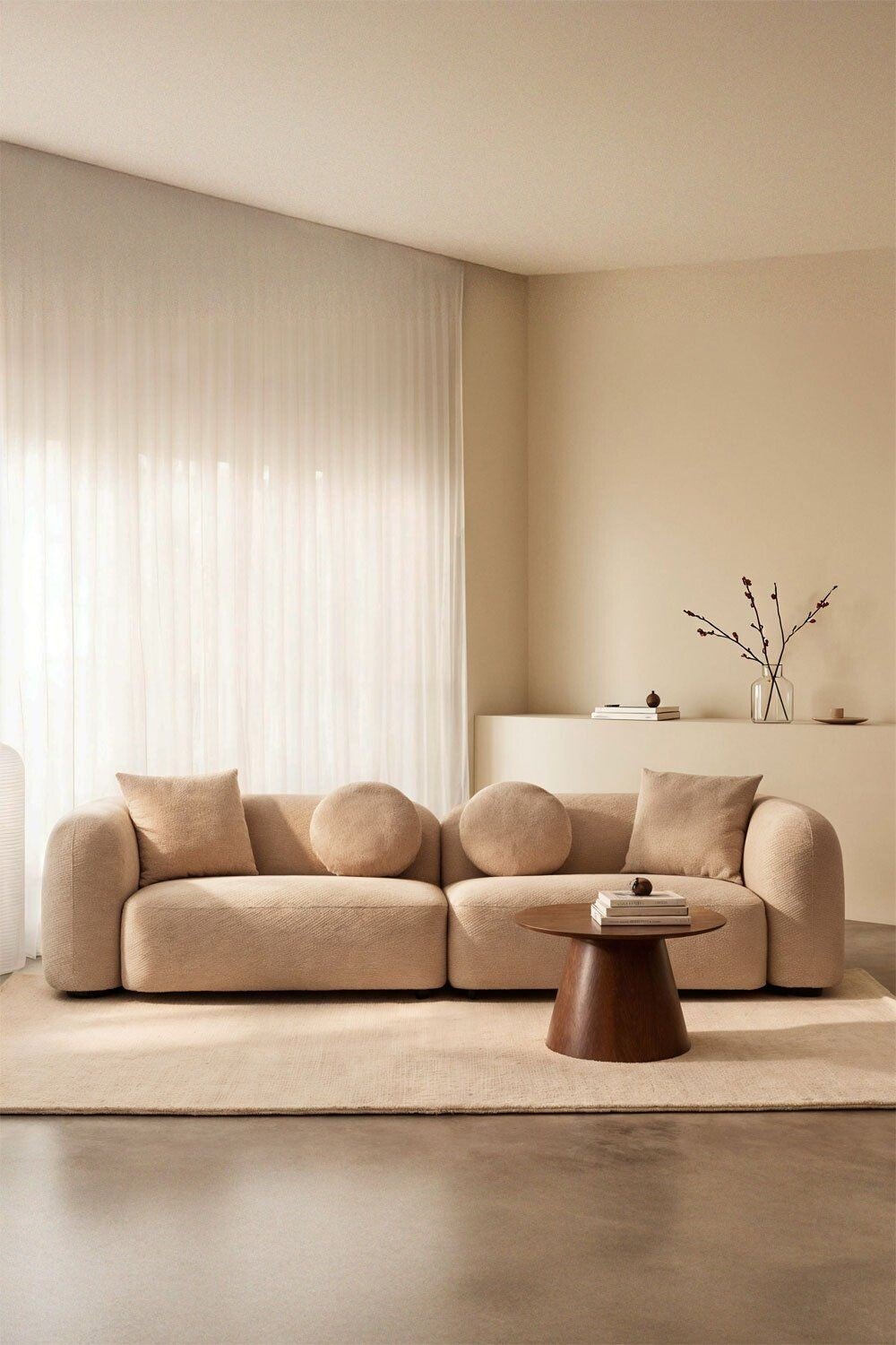 Canapé modulaire 2 pièces en chenille Coco