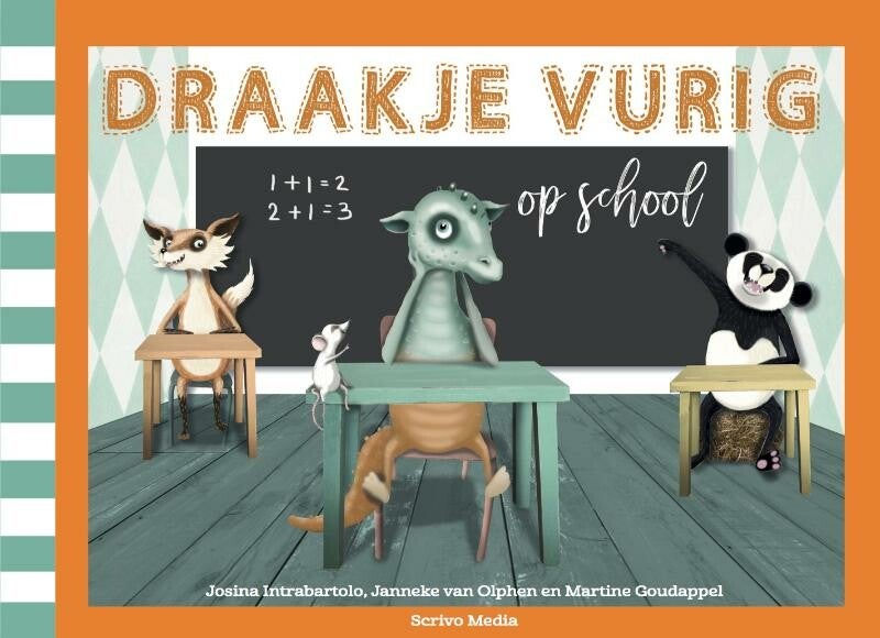 Draakje vurig op school.