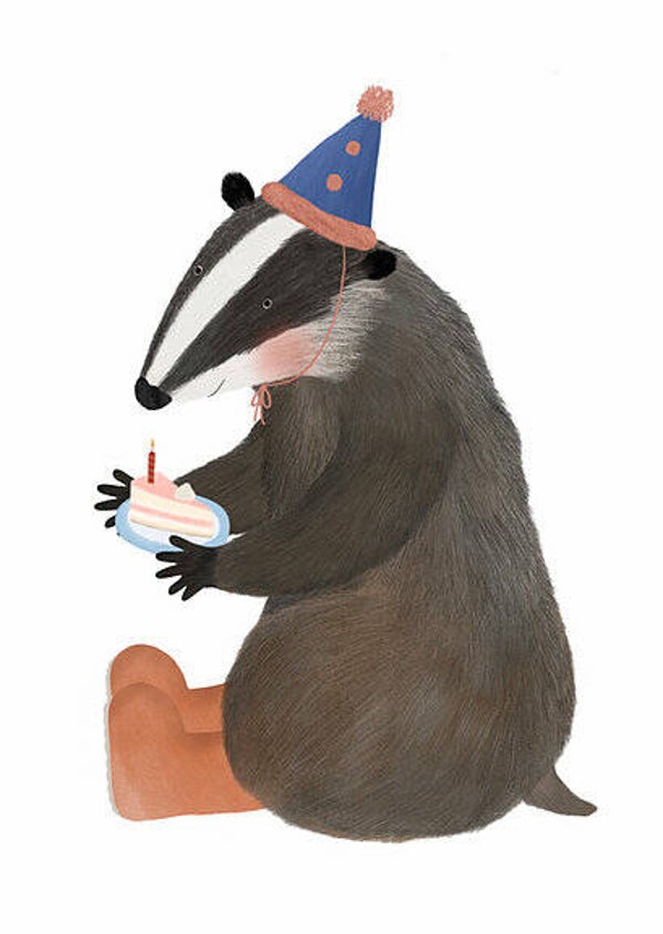 Getekenddoorzusje. Das. Wenskaart