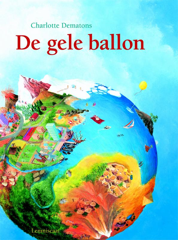 De gele ballon. Karton.