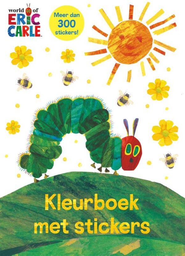 Kleurboek met stickers. Rupsje nooitgenoeg.