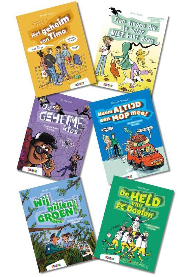 Pakket Makkelijk & Leuk AVI M4 (6 titels) 9-12 jaar