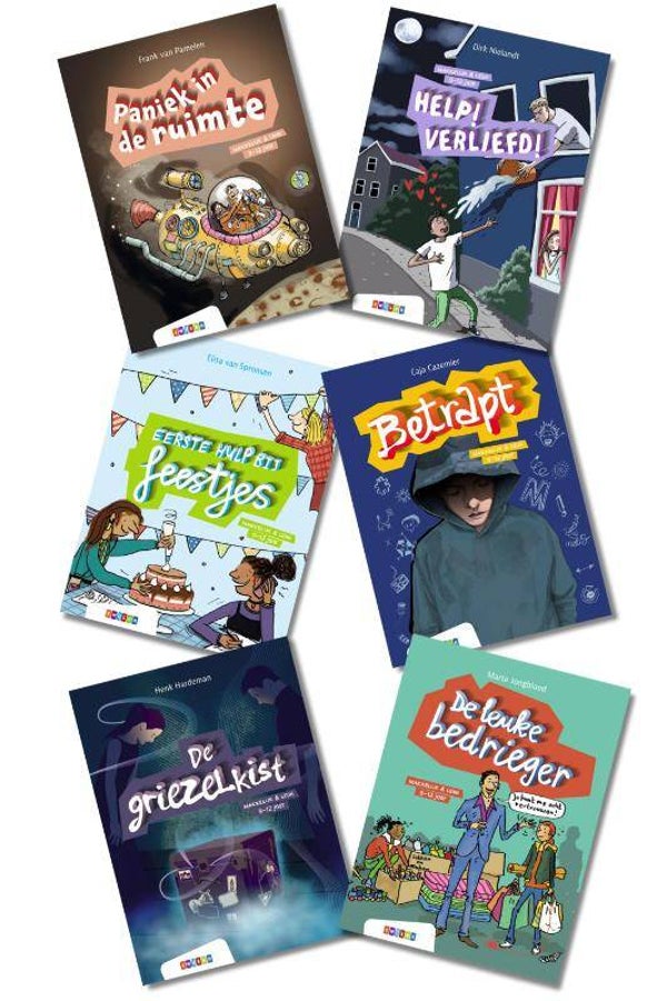 Pakket Makkelijk & Leuk AVI M5 (6 titels) 9-12 jaar