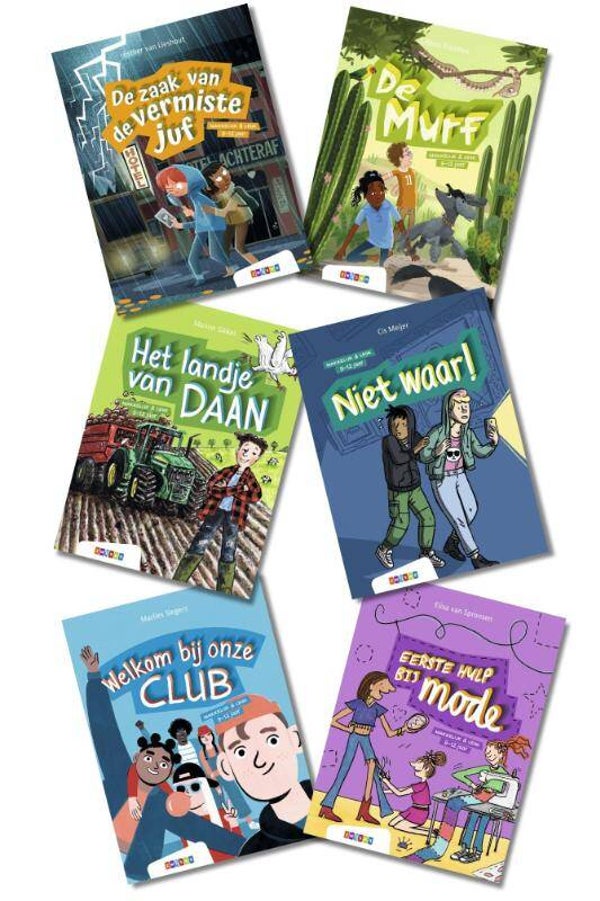 Pakket Makkelijk & Leuk AVI E4 (6 titels) 9-12 jaar